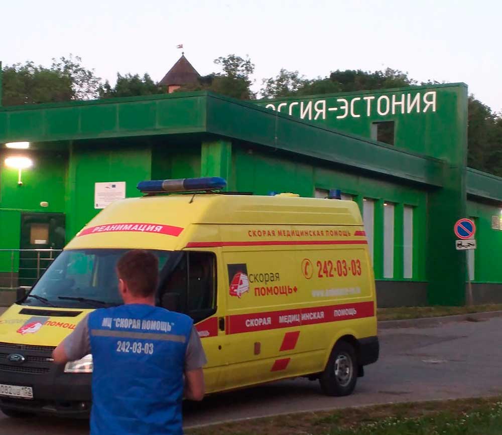 Госпитализация пациента с Covid-19 из г. Нижний Новгород в г. Нарва